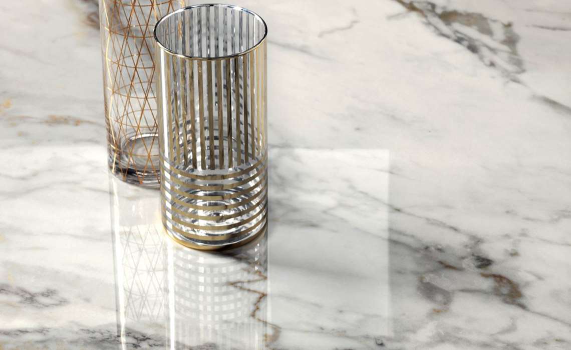 Carrelage imitation marbre glossy Cotto d'ESte