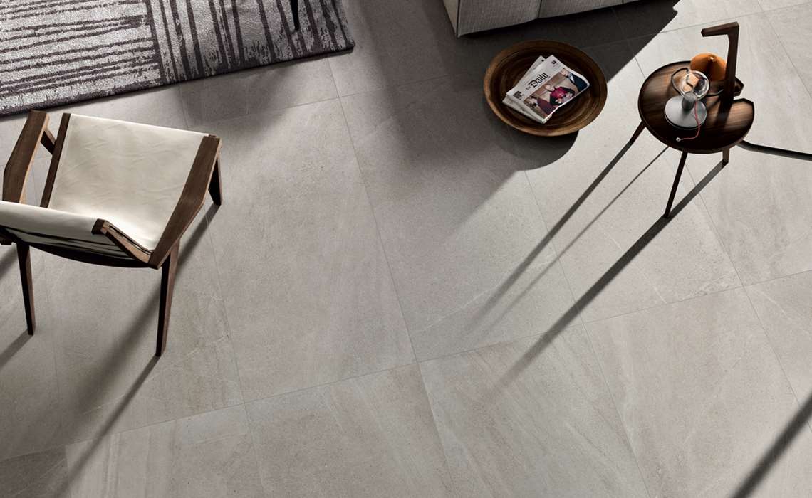 carrelage gris sol imitation pierre limestone