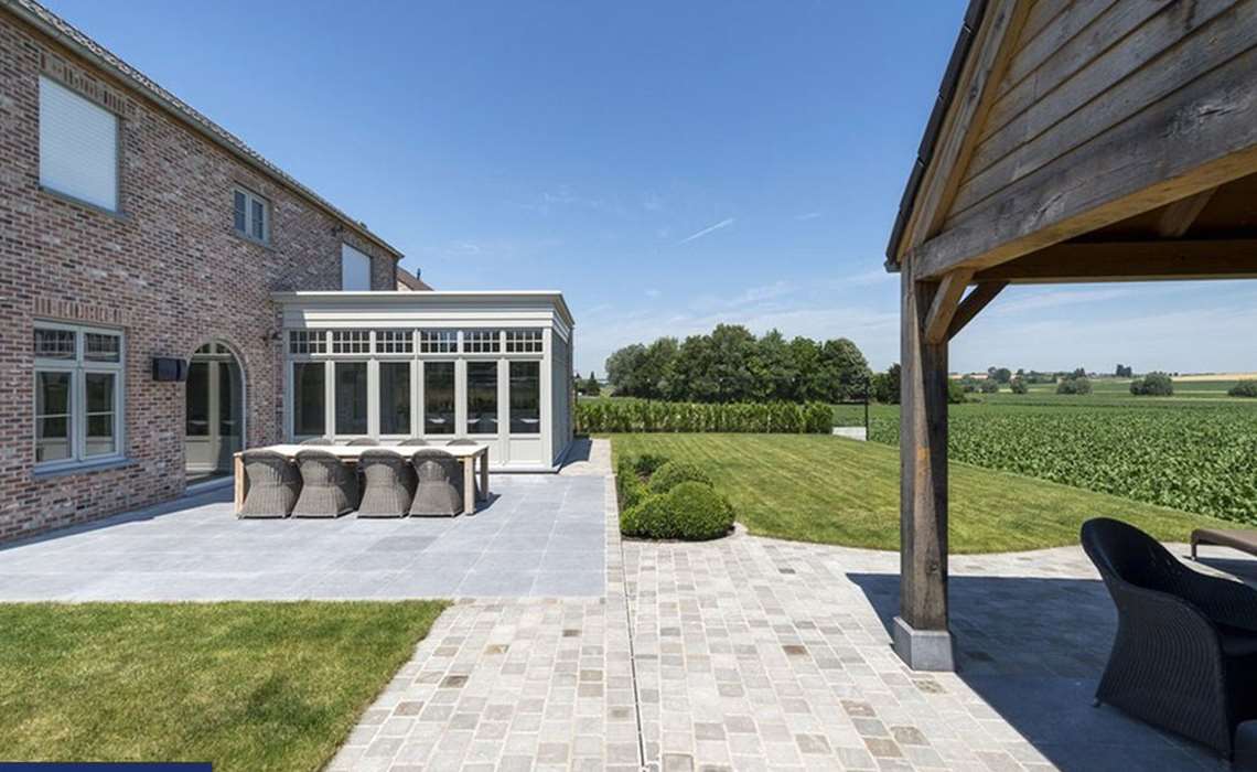 Grès cérame 20 mm & pierres naturelles