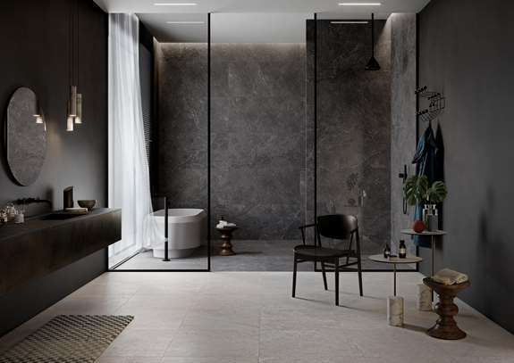 salle de bain lithos carbon